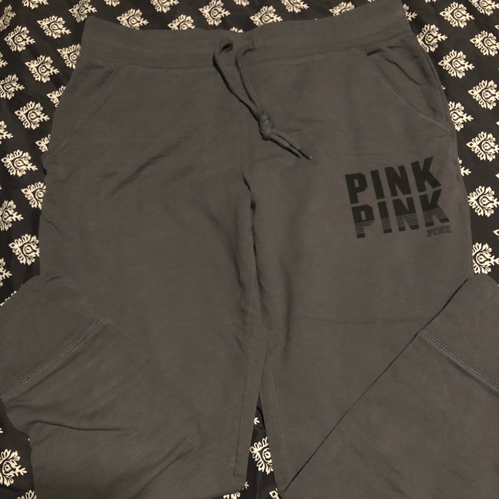 PINK Victoria’s Secret gray joggers large